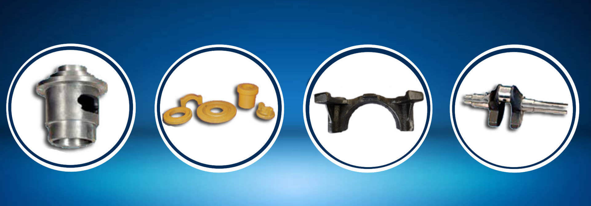 pheroidal Graphite Casting, Bearing Cap Casings, Bearing Housings Casings, Adjuster Ring Casting, End Collar Casings.