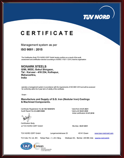 ISO Certificate